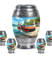 Car Theme Large Urn With 4 Keepsake Urn