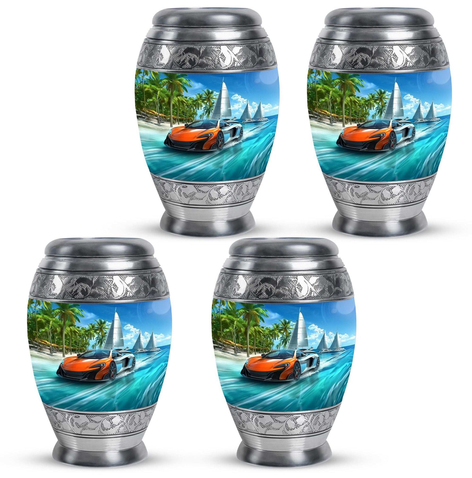 Car Theme 3 Inch Keepsake Pack of 4