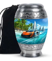 Car Theme Large Urn 10 Inch