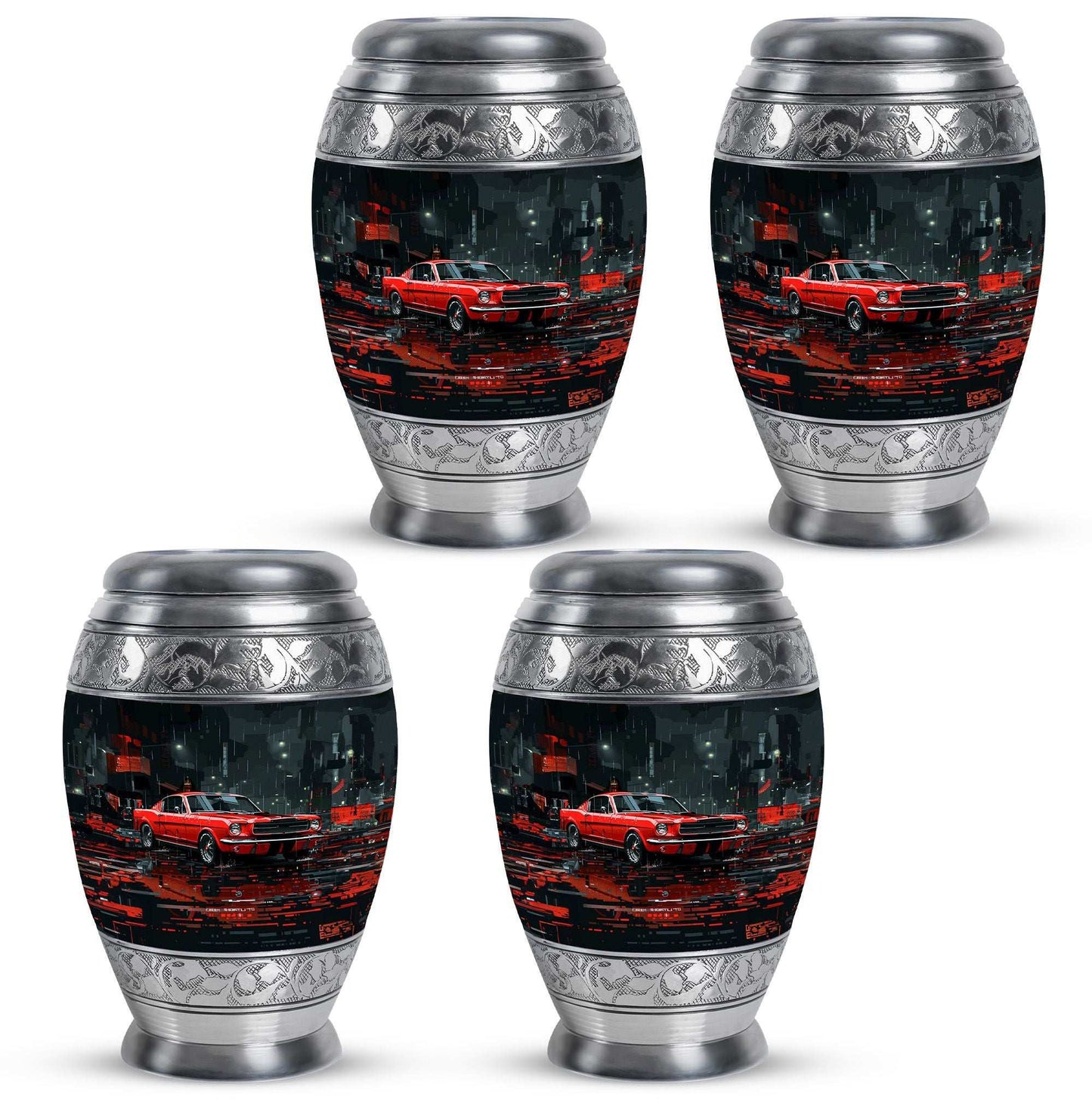 Car Theme 3 Inch Keepsake Pack of 4