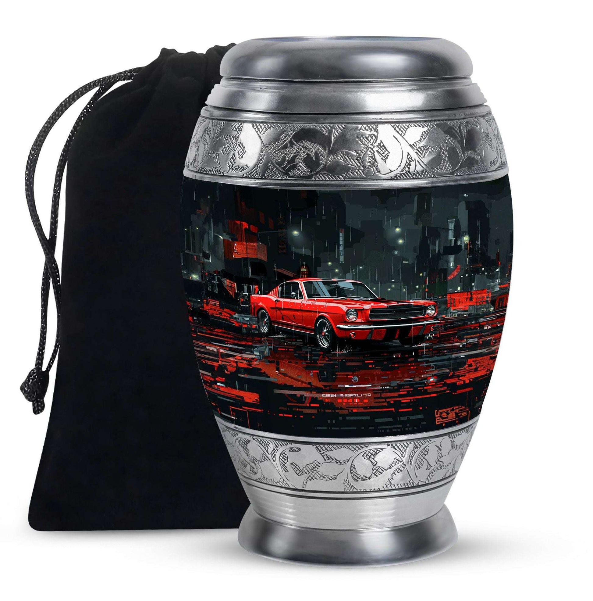 Car Theme Large Urn 10 Inch