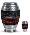 Car Theme Large Urn With 1 Keepsake Urn