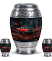 Car Theme Large Urn With 2 Keepsake Urn