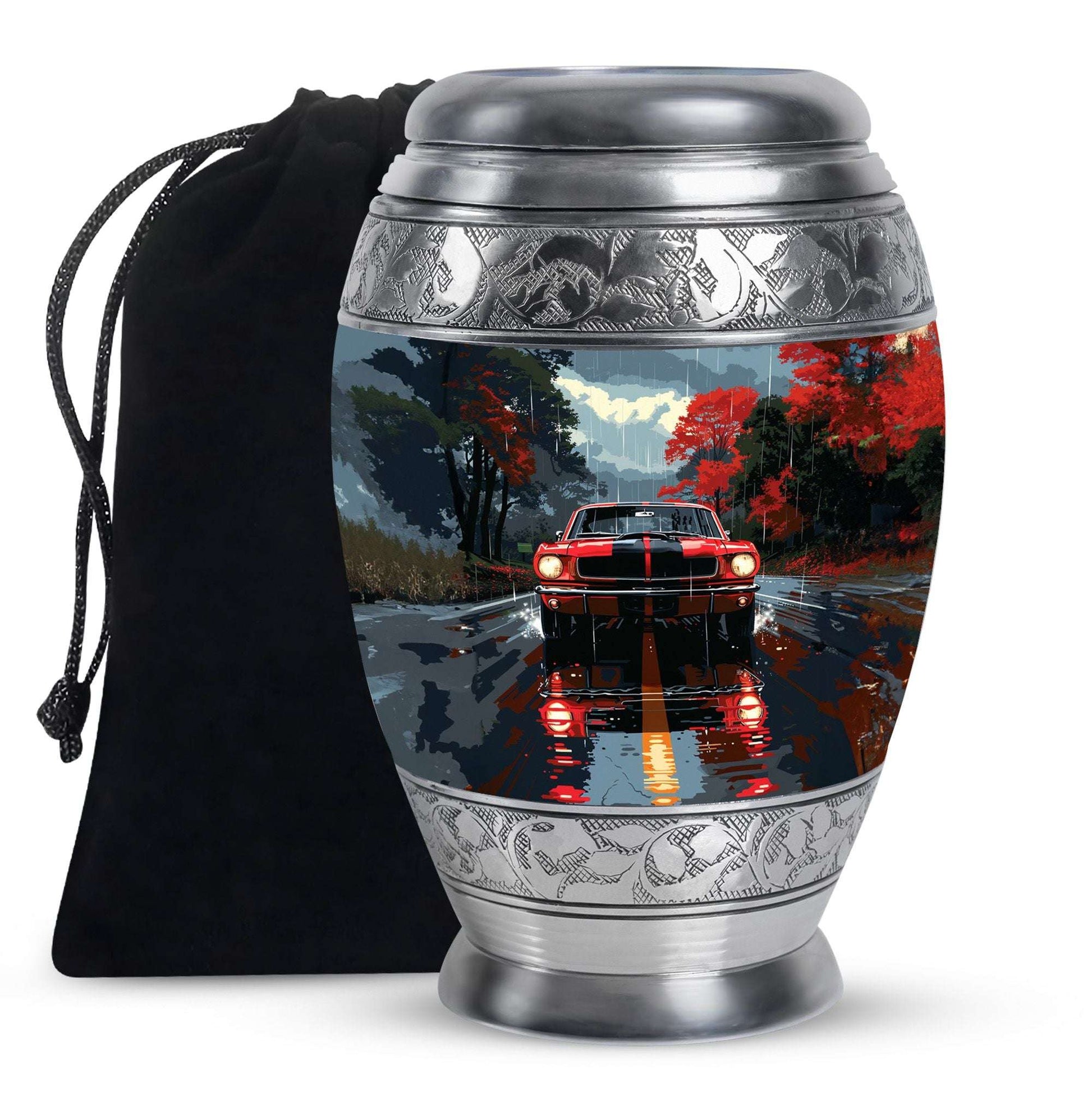 Car Theme Large Urn 10 Inch