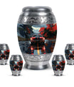 Car Theme Large Urn With 4 Keepsake Urn