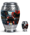 Car Theme Large Urn With 1 Keepsake Urn