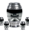 Car Theme Large Urn With 4 Keepsake Urn