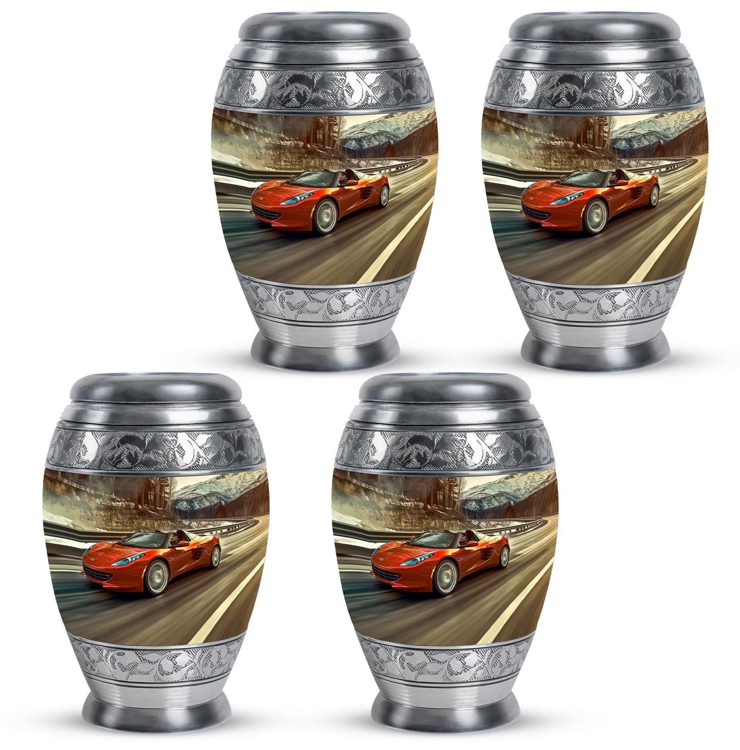 Car Theme 3 Inch Keepsake Pack of 4
