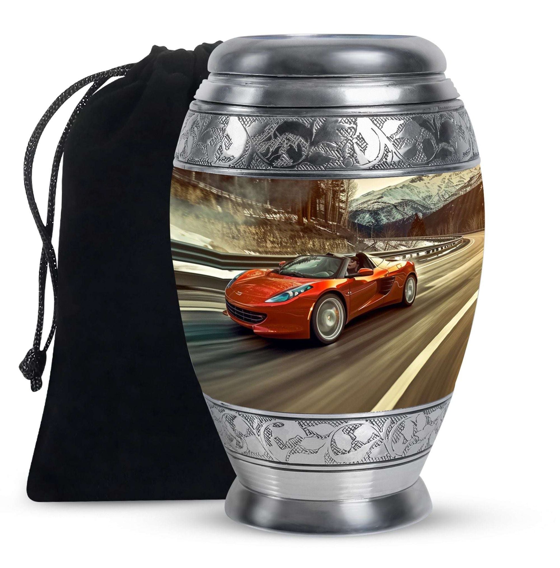 Car Theme Large Urn 10 Inch