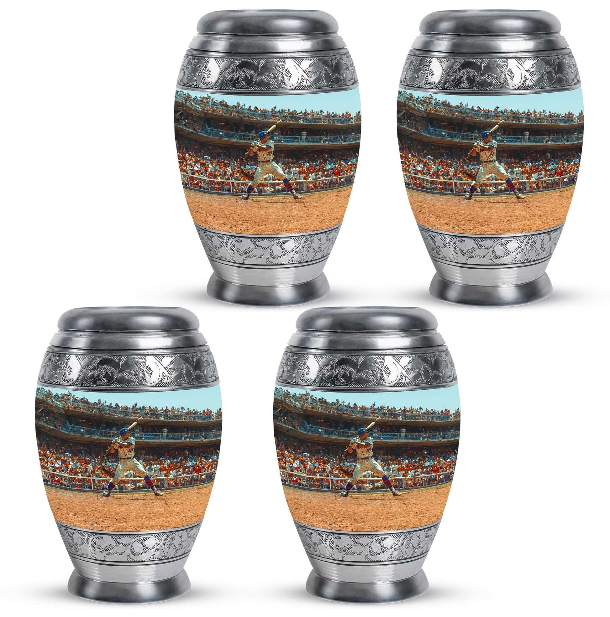 Baseball Theme 3 Inch Keepsake Pack of 4