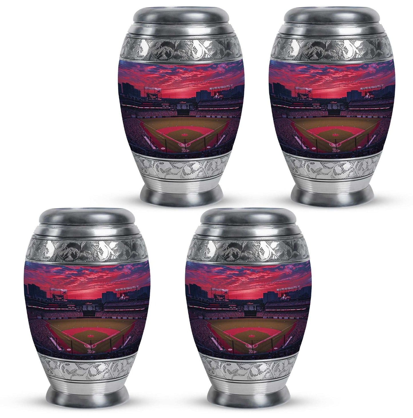 Baseball Theme 3 Inch Keepsake Pack of 4