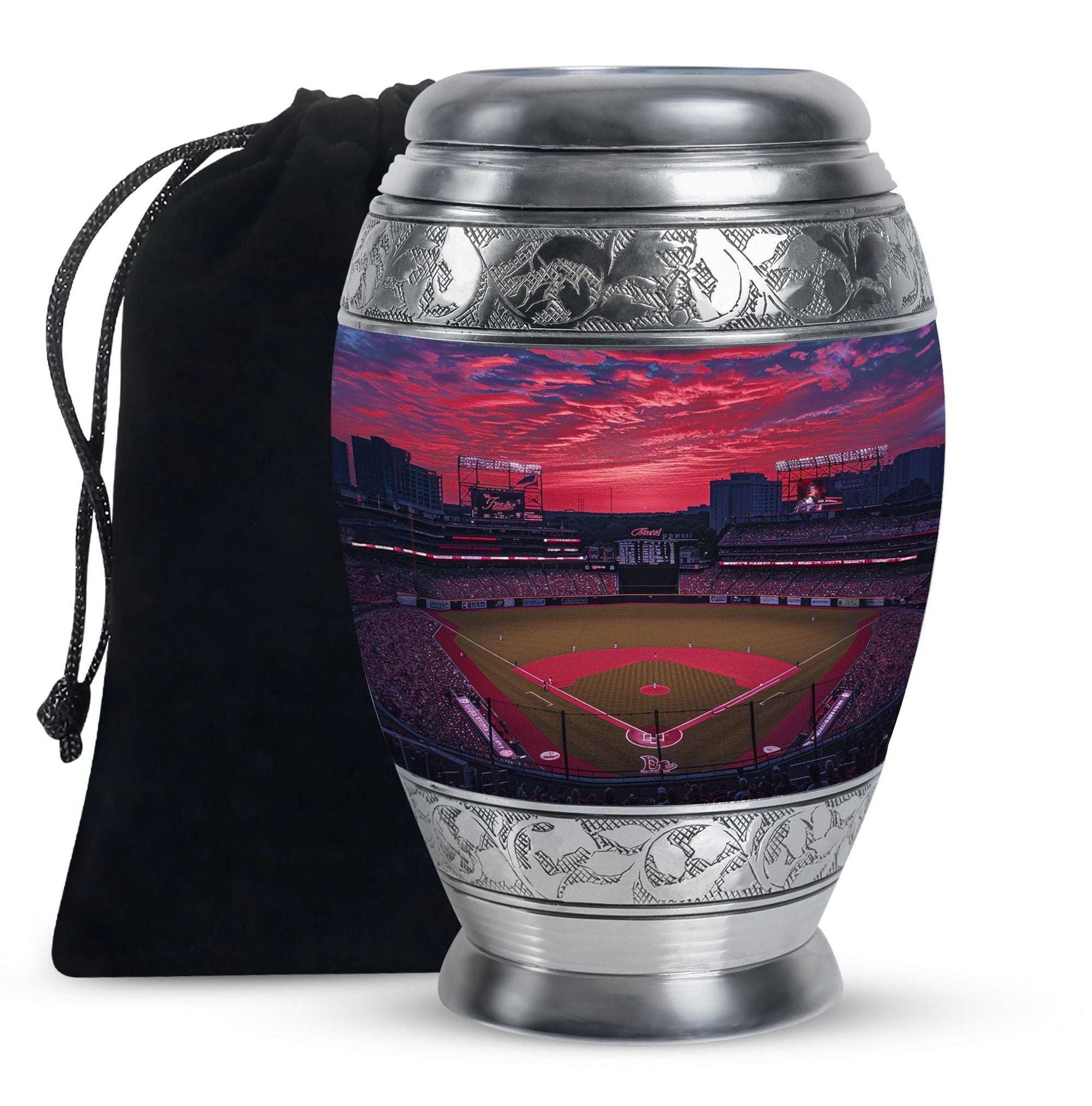 Baseball Theme Large Urn 10 Inch