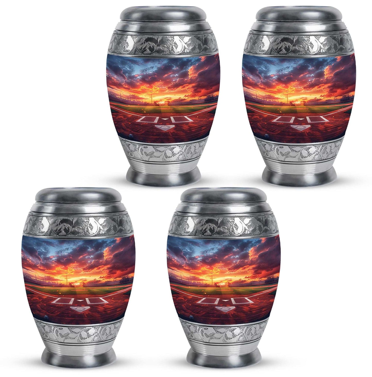 Baseball Theme 3 Inch Keepsake Pack of 4