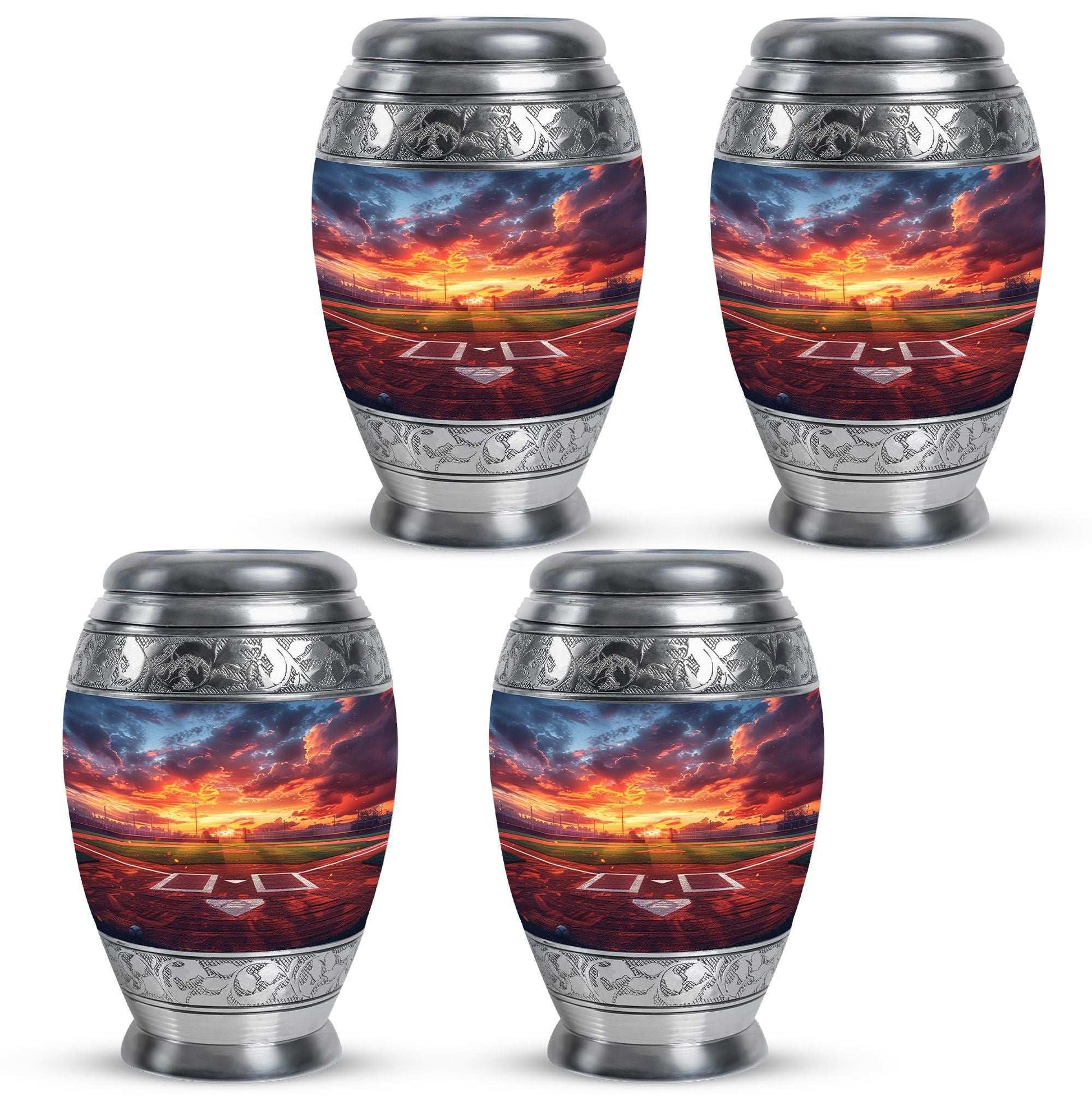 Baseball Theme 3 Inch Keepsake Pack of 4