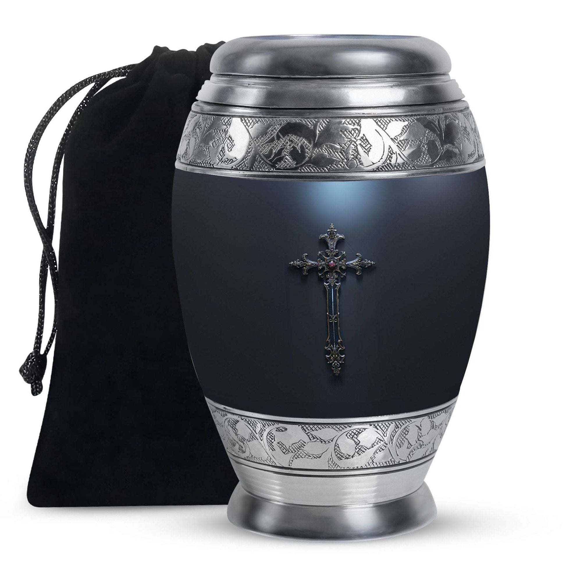 Cross Theme Large Urn 10 Inch