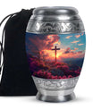 Cross Theme Large Urn 10 Inch