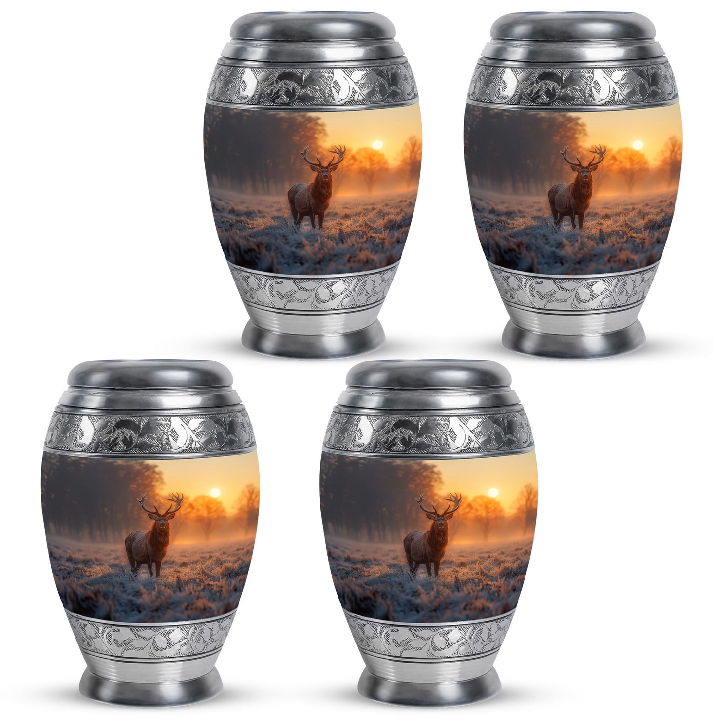 Deer Theme 3 Inch Keepsake Pack of 4