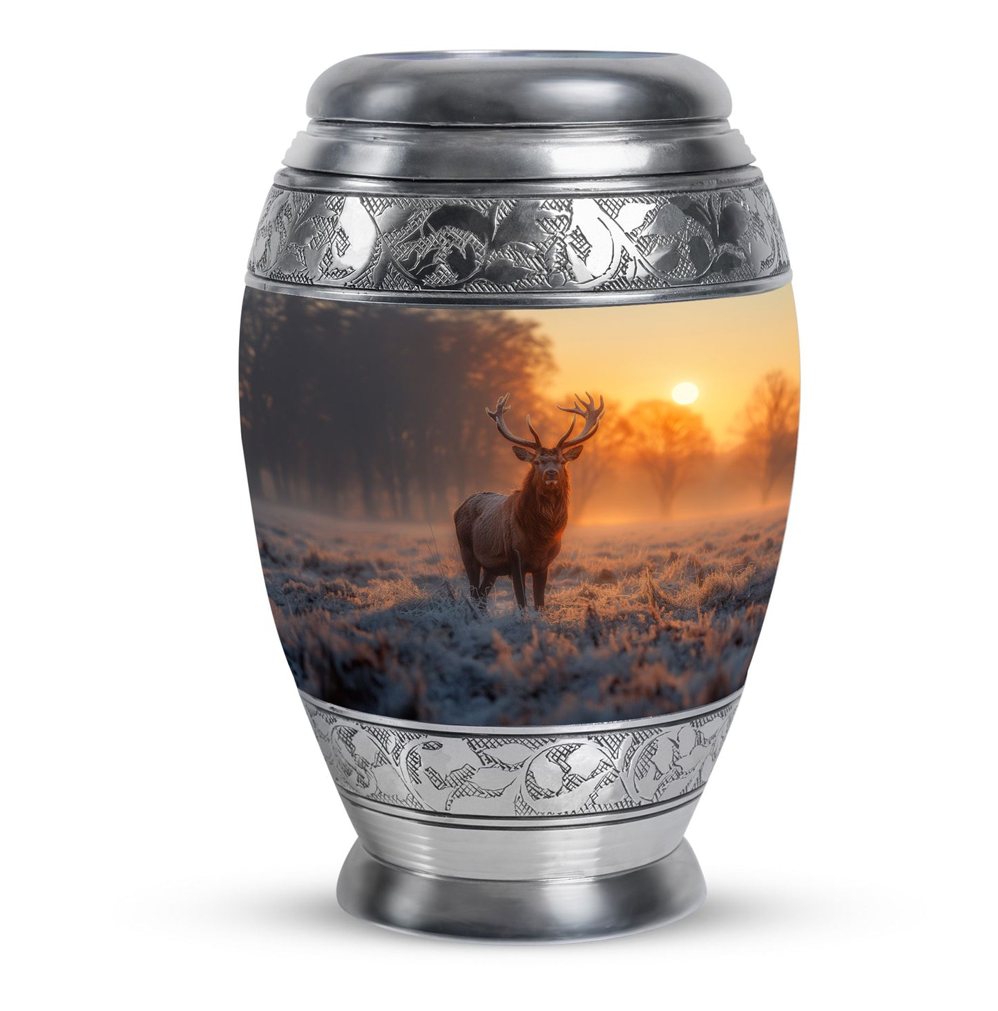 Deer Theme Large Urn 10 Inch