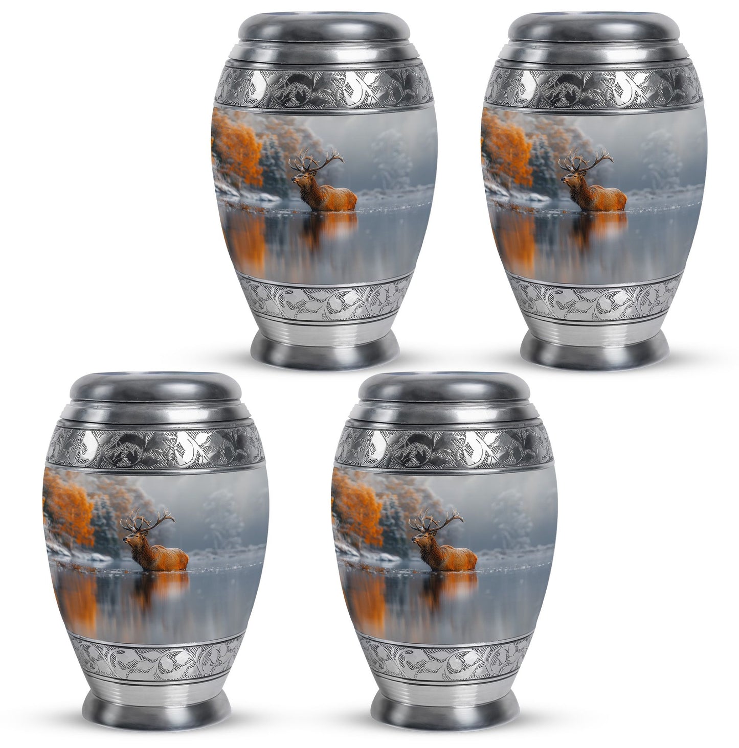 Deer Theme 3 Inch Keepsake Pack of 4