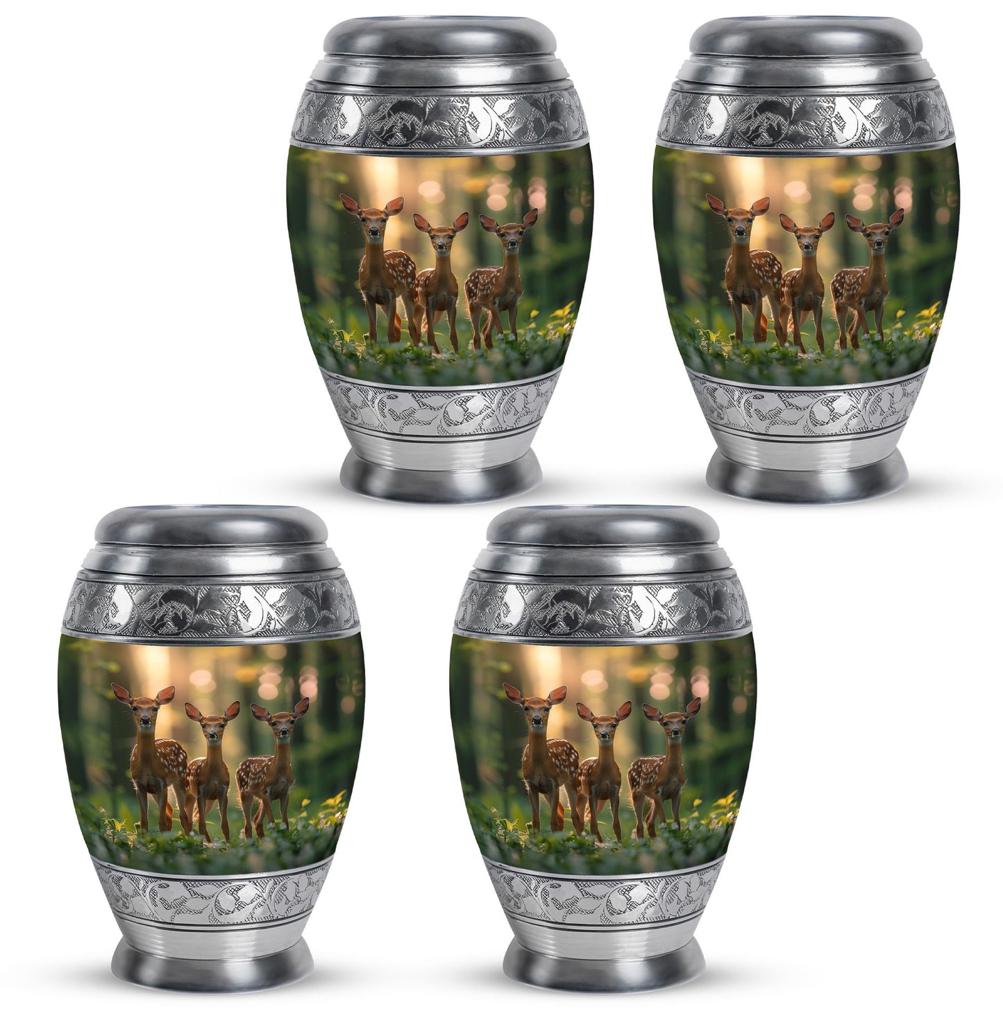 Deer Family Theme 3 Inch Keepsake Pack of 4