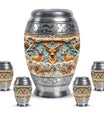 Deer Family Theme Large Urn With 4 Keepsake Urn