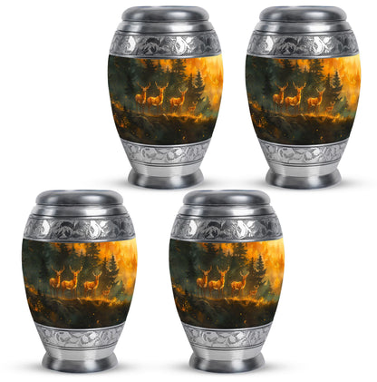 Deer Family Theme 3 Inch Keepsake Pack of 4