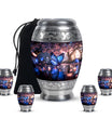 Butterfly Theme Large Urn With 4 Keepsake Urn