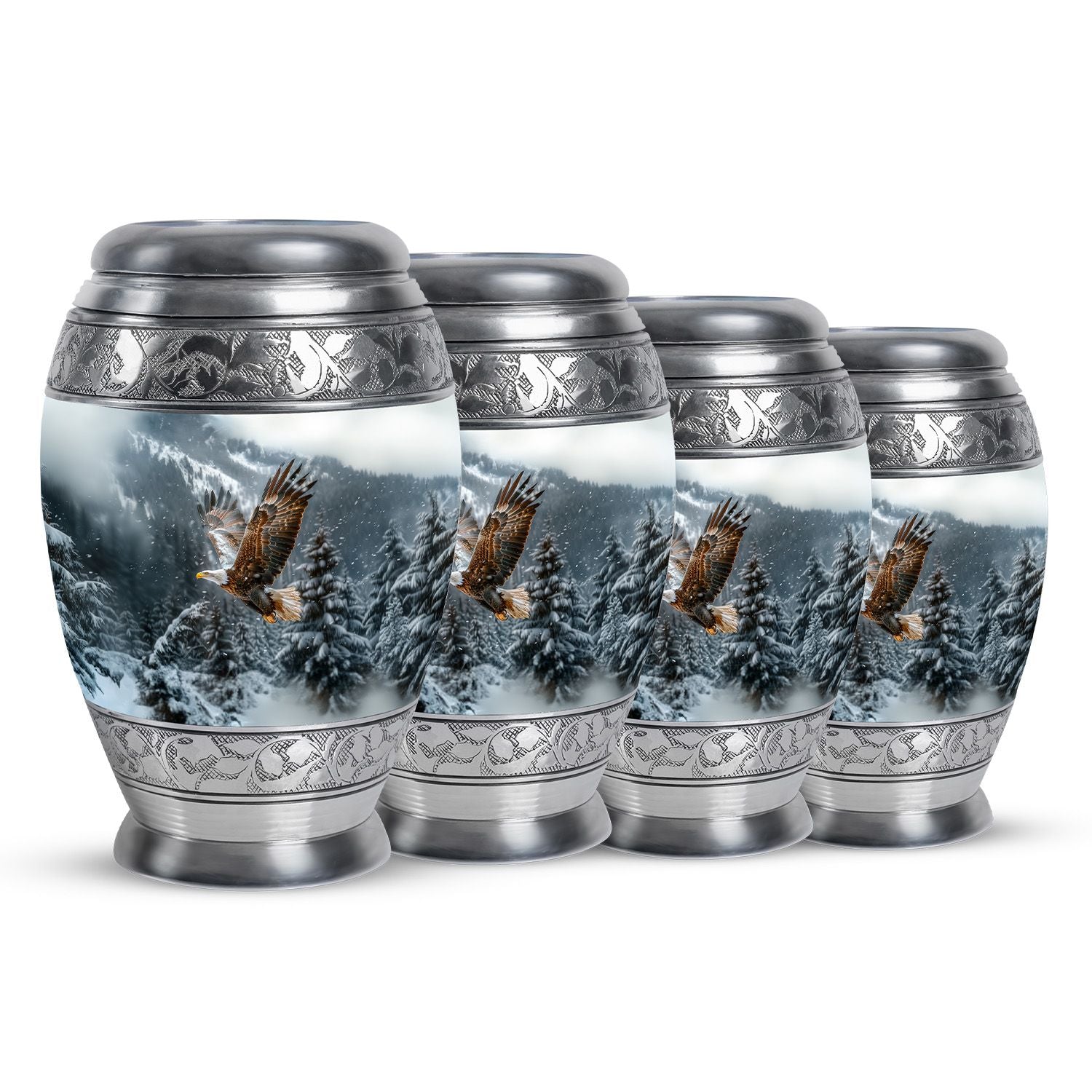 Eagle Theme 3 Inch Keepsake Pack of 4