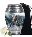 Eagle Theme Large Urn 10 Inch