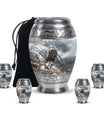 Eagle Theme Large Urn With 4 Keepsake Urn