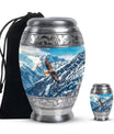 Eagle Theme Large Urn With 1 Keepsake Urn