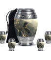 Eagle Theme Large Urn With 4 Keepsake Urn