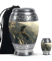 Eagle Theme Large Urn With 1 Keepsake Urn