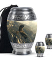 Eagle Theme Large Urn With 2 Keepsake Urn