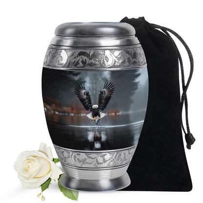 Eagle Theme Large Urn 10 Inch