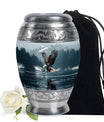 Eagle Theme Large Urn 10 Inch