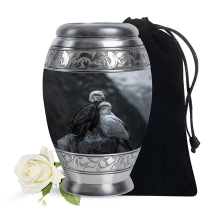 Eagle Theme Large Urn 10 Inch