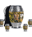 Owl Theme Large Urn With 4 Keepsake Urn