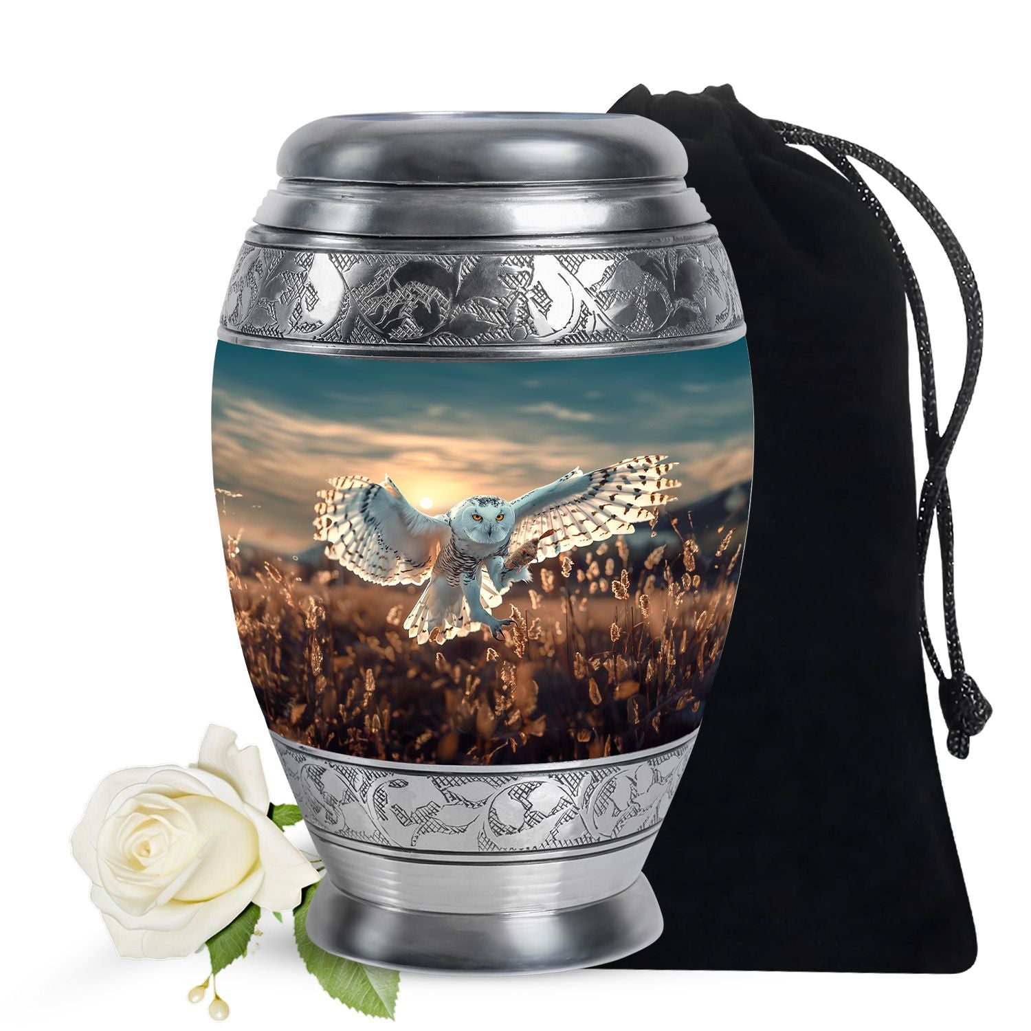 Owl Theme Large Urn 10 Inch