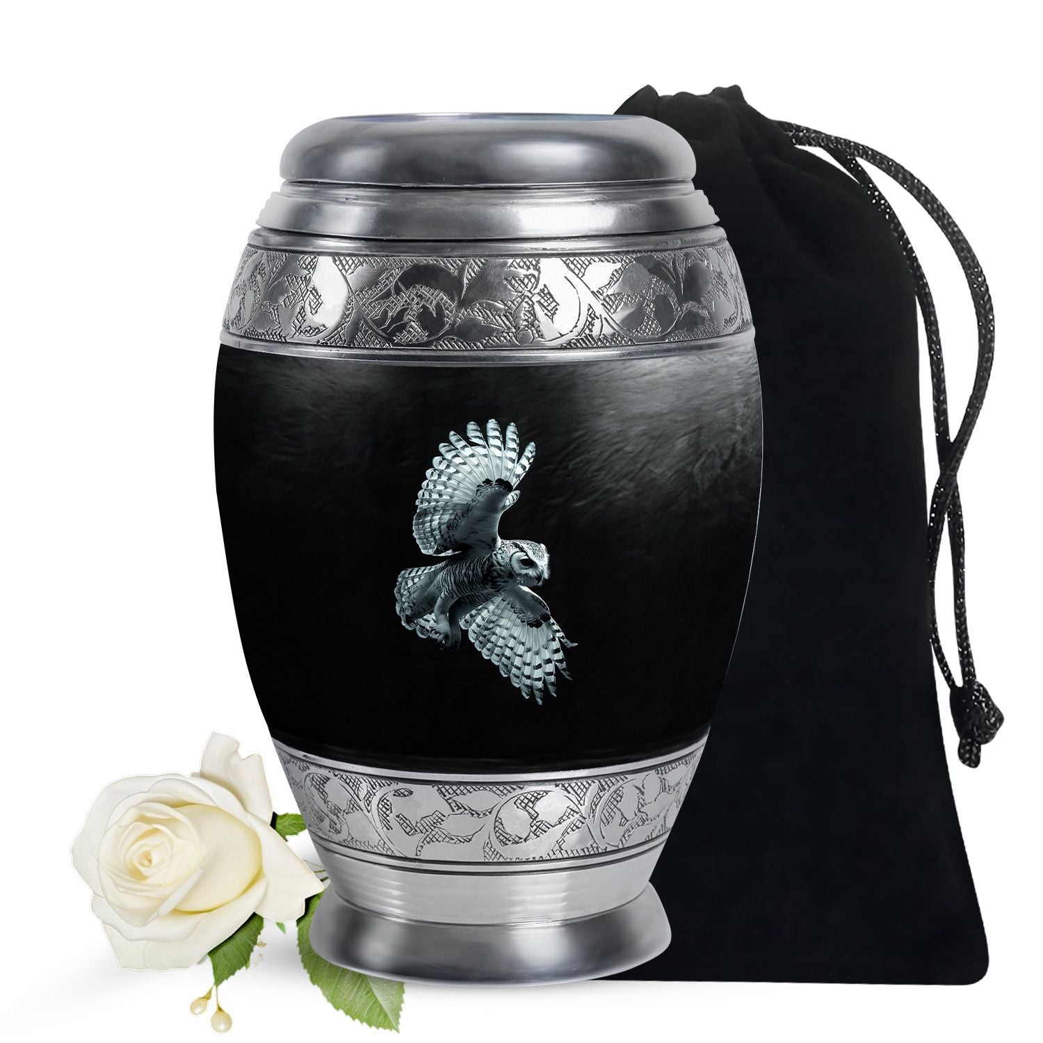 Owl Theme Large Urn 10 Inch