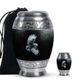 Owl Theme Large Urn With 1 Keepsake Urn