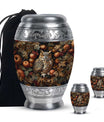 Owl Theme Large Urn With 2 Keepsake Urn