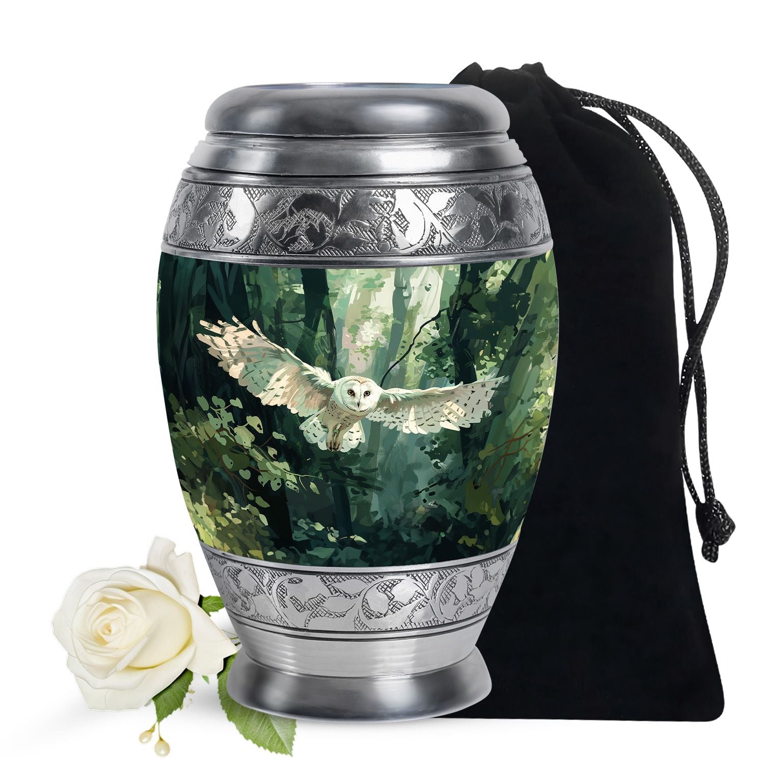 Owl Theme Large Urn 10 Inch