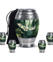 Owl Theme Large Urn With 4 Keepsake Urn