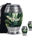 Owl Theme Large Urn With 2 Keepsake Urn