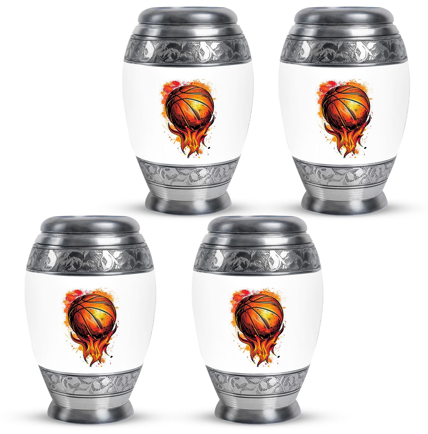 Basketball Theme 3 Inch Keepsake Pack of 4