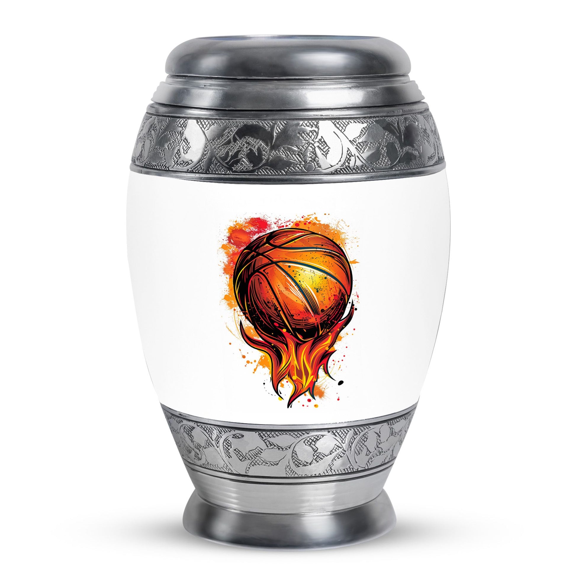 Basketball Theme Large Urn 10 Inch