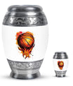 Basketball Theme Large Urn With 1 Keepsake Urn