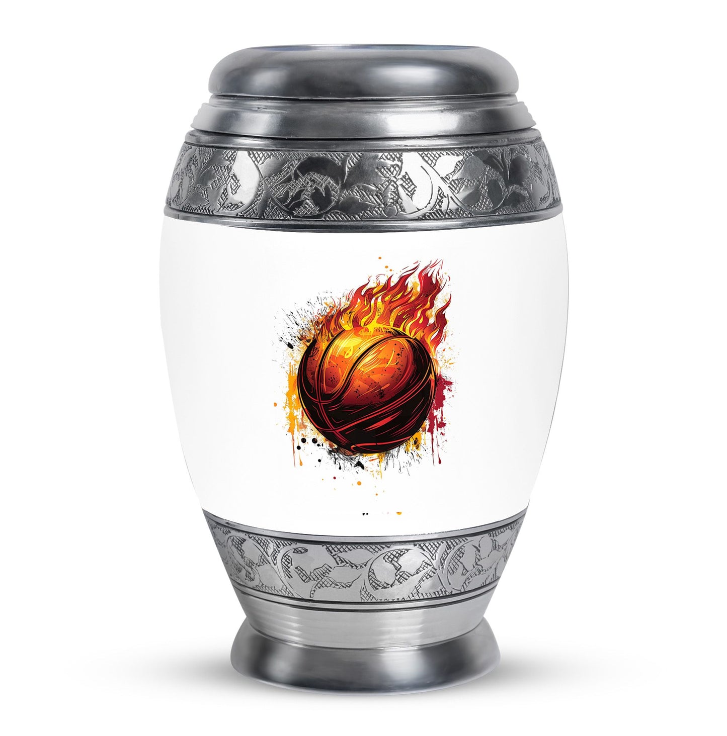 Basketball Theme Large Urn 10 Inch