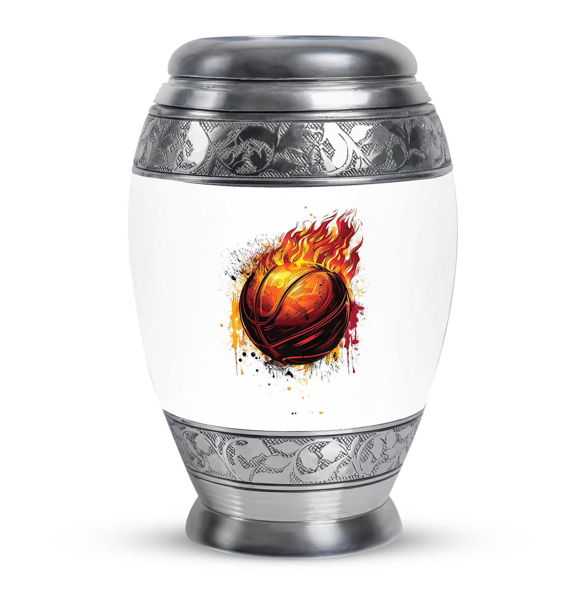 Basketball Theme Large Urn 10 Inch